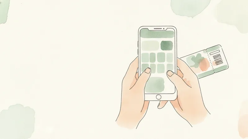 ライブ遠征のスケジュールとチケットをスマホで確認している手元