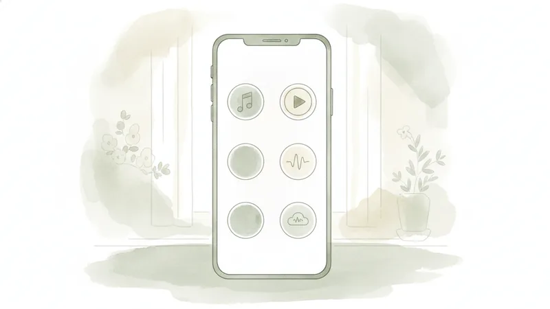 サブスクアプリが並ぶスマートフォン画面
